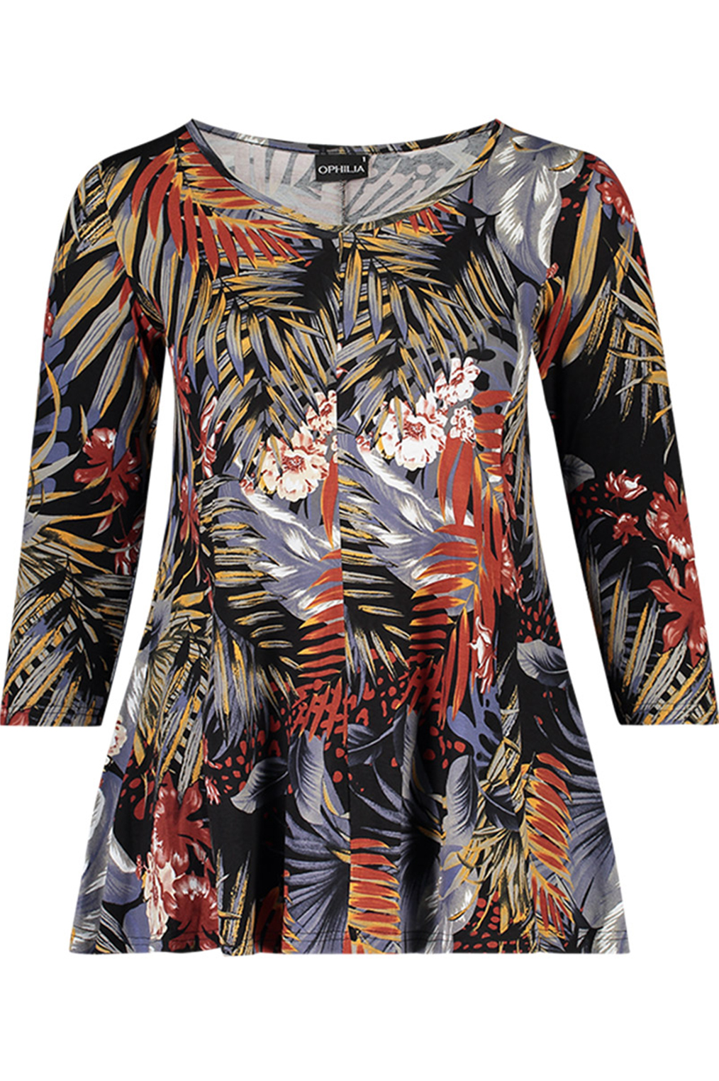 Shirt A-lijn Rachel 3/4 mouwen | Bagoes.nl