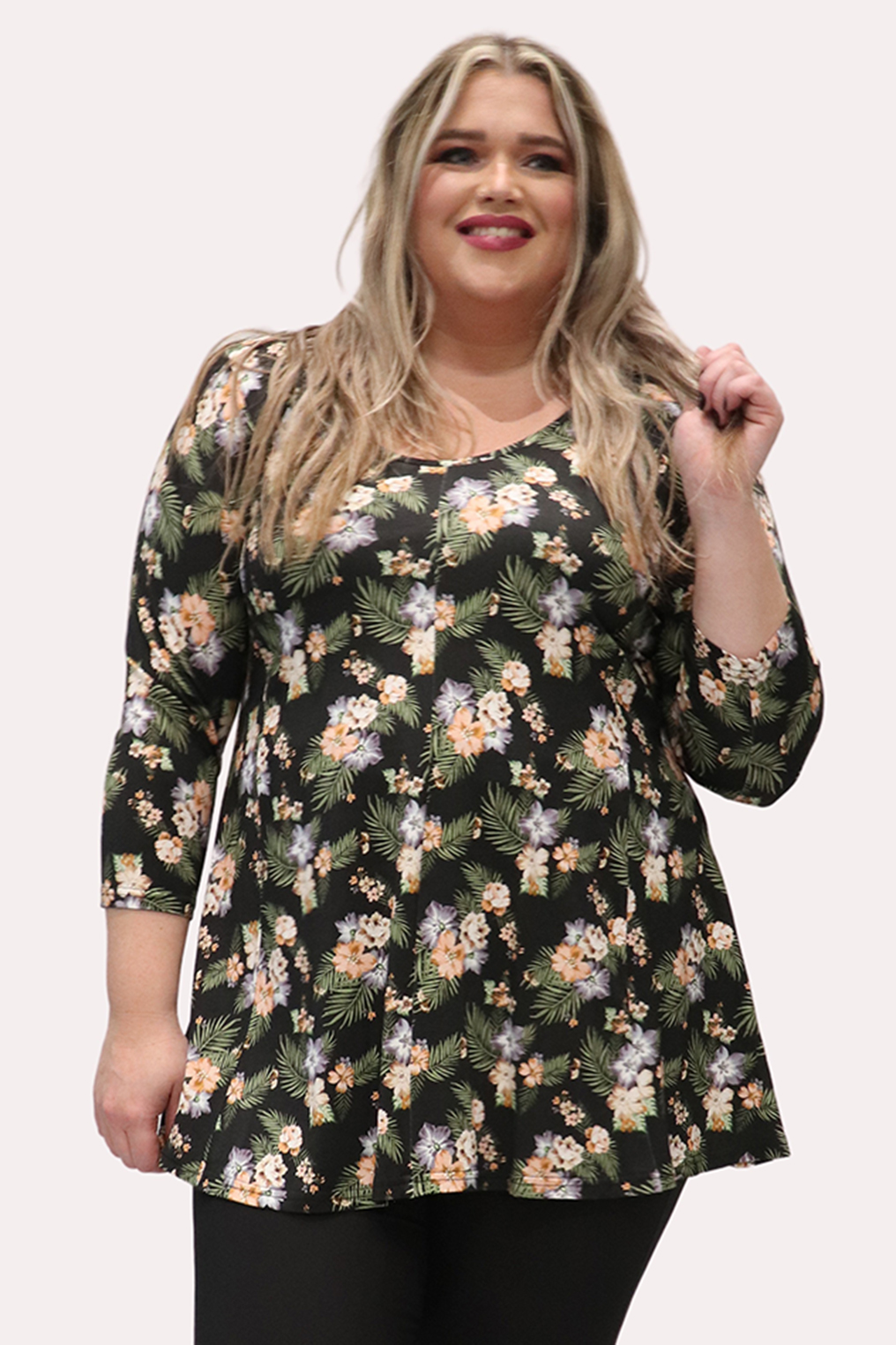 Shirt A-lijn Rachel 3/4 mouwen | Bagoes.nl