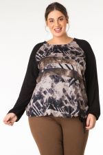 Shirt Yesta print voor uni mouwen