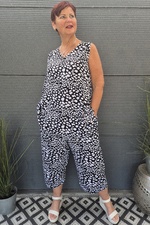 Bagoes broek 7/8 half wijd vlek