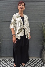Bagoes kimono kort palmboom print