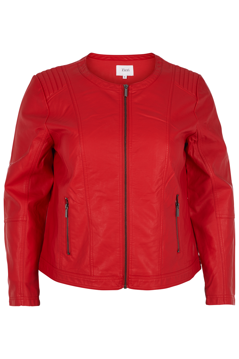 Grote maten Jasje Zizzi imitatie leer kort model | Z99467A Grote maten Jasje Zizzi imitatie leer kort model | Z99467A