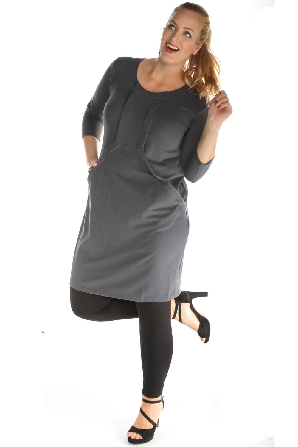 Jurk RINEKE Ophilia dark grey