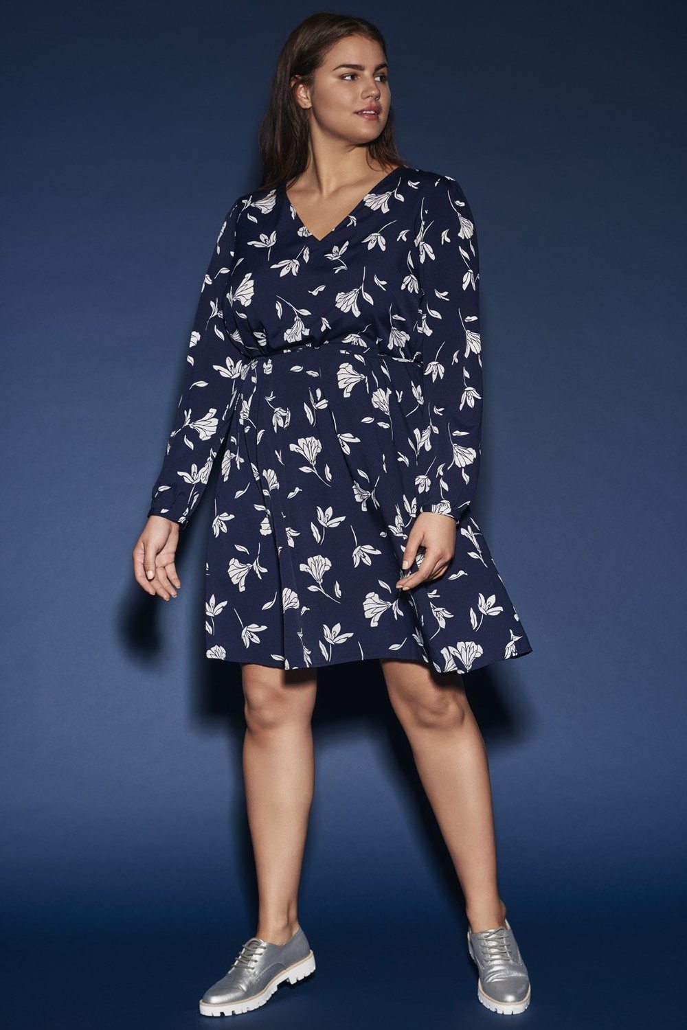 Jurk HANNAH Junarose bloem print navy