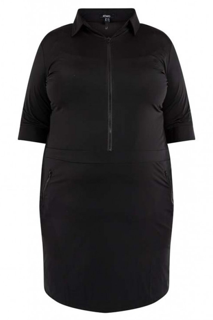 Jurk Fathia X-two black