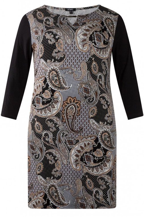 Jurk Fenna Print brown/multi-colour